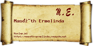 Masáth Ermelinda névjegykártya
